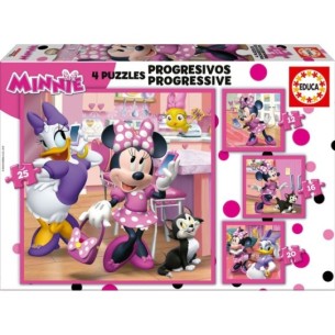 Puzles Progressius Minnie Happy Helpers 12+16+20+25