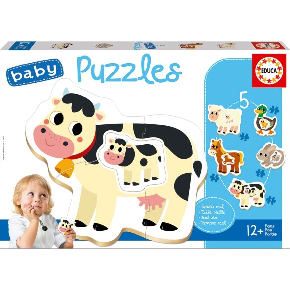 Baby Puzzles Animais da quinta