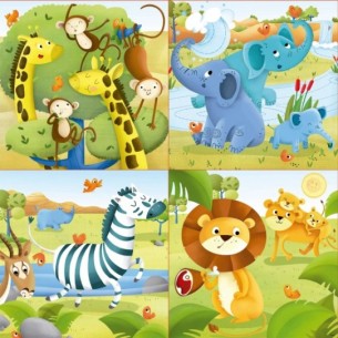 Puzles Progressius Animals salvatges 12+16+20+25 2