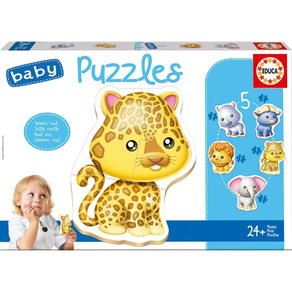Baby Puzzles Animais selvagens