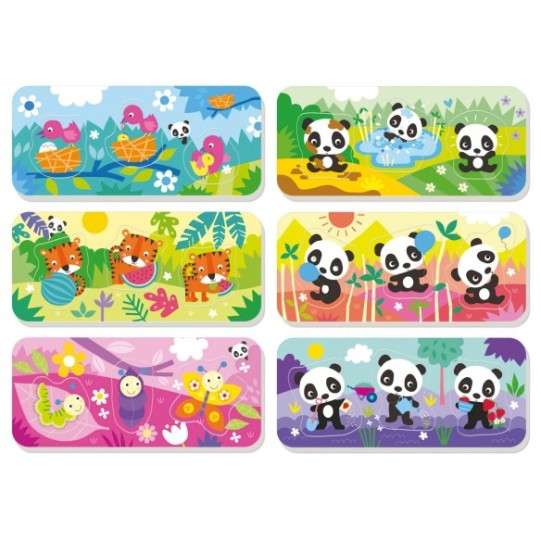 Ordena las series con el oso panda Bimba