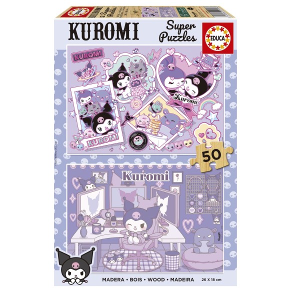 2x50 Puzzles en bois Kuromi