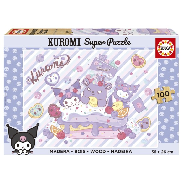 100 Puzzle de Madera Kuromi
