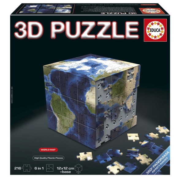 3D Puzzle Mapa mundial